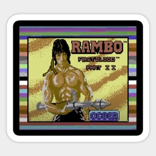 Rambo 1987 Commodore 64 Load Screen Sticker